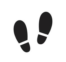 footprint foot icon vector illustration