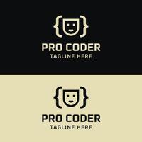 Pro Coder Logo vector