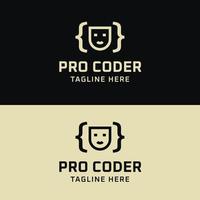 Pro Coder Logo vector