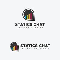 Statics Chat Logo vector