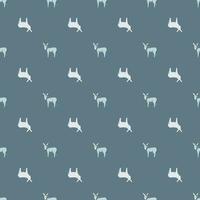 Seamless pattern of donkey. Domestic animals on colorful background. Vector illustration for textile.