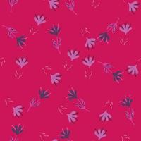 Flower cute seamless pattern. Hand drawn field background. vector