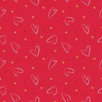 Abstract Hearts  Seamless Pattern. Repeating texture for background, wrapping paper, fabric, Wedding and Valentine day greeting and invitation cards design and decoration vector