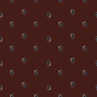 Seamless pattern Turkey brown background. Texture of farm bird for any purpose. vector