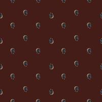 Seamless pattern Turkey brown background. Texture of farm bird for any purpose. vector