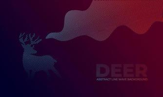 Abstract modern dark line wave background with bevel effect vector