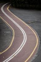 curved bike path photo