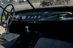 dashboard retro car photo