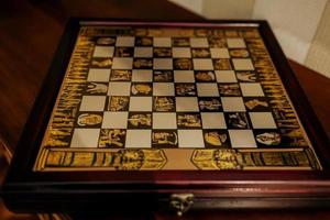 vintage chess board photo