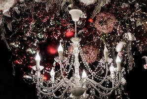 Vintage crystal chandelier photo