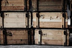 old wood boxes photo