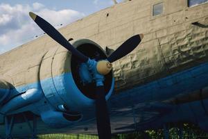 old obsolete aircraft propeller photo