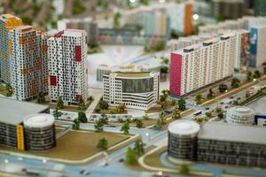 ciudad en miniatura. metrópoli foto