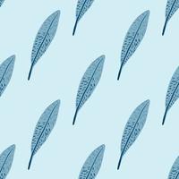 Feathers seamless pattern. Background feather of bird. vector