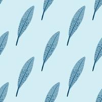 Feathers seamless pattern. Background feather of bird. vector