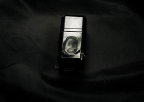 Black perfume. cologne photo