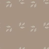 Seamless pattern cardamom on pastel background. Cute plant sketch ornament. Geometrical texture template for fabric. vector