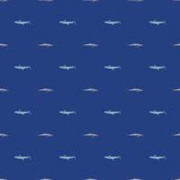 Reef shark seamless pattern in scandinavian style. Marine animals background. Vector illustration for children funny textile.