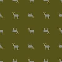 patrón sin costuras de burro. animales domésticos en colores de fondo. ilustración vectorial para textiles. vector
