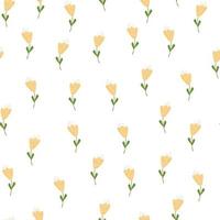 little flower seamless pattern. Vintage nature graphic. vector