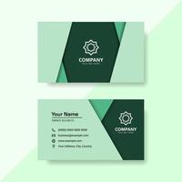 Business Card with Elegan Design Template vector