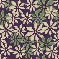 Random pale tones seamless doodle pattern with abstract carnation flowers ornament. Purple background. vector