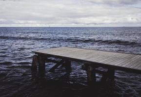 Wood bridge or pier photo