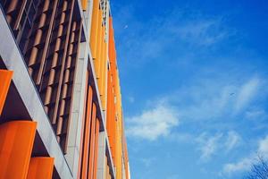 multicolored modern building in Riga photo