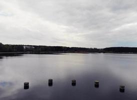 top view of the lake photo