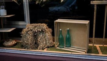 hay as a decor photo