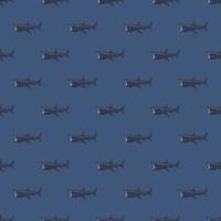 Basking shark seamless pattern in scandinavian style. Marine animals background. Vector illustration for children funny textile.