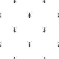 Seamless pattern colony ants on white background. Vector insects template in flat style for any purpose. Modern animals texture.