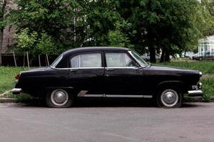 old black vintage car photo