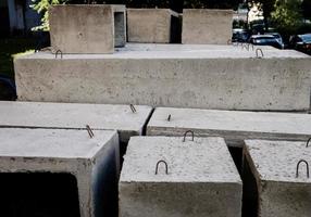 stack of concrete blocks photo