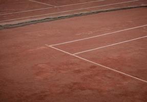 Open tennis court photo