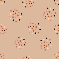 Vintage dots seamless pattern. Minimalist decoration background. vector