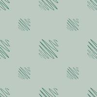 Soundwave seamless pattern. Curve waves background. vector