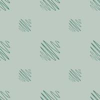 Soundwave seamless pattern. Curve waves background. vector