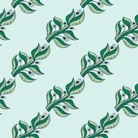 Folks flower seamless pattern. Ethnic floral motif background. vector