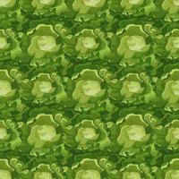 Seamless pattern Butterhead salad on greens background. Abstract ornament with lettuce. vector