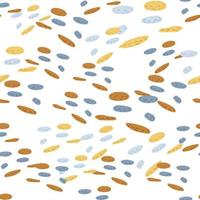 Seamless pattern pebbles. Beautiful texture gravel for fabric design. Repeated template stone in doodle style for fabric. vector