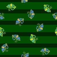 Chameleon seamless pattern. Background of tropical lizard. vector