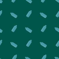 Cosmetic bottle seamless pattern. Background for spa. vector