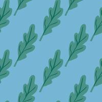 Oak leaf seamless pattern. Plant background. vector