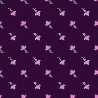Lily abstract seamless pattern. Hand drawn flower background. vector