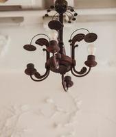 Vintage metal chandelier photo