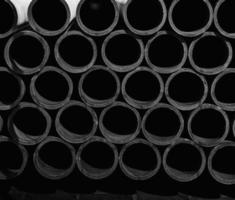 pipes on the construction site photo