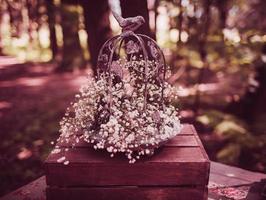 bodegón de boda en estilo rústico foto