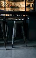 Bar with stools photo