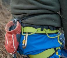 Young climber in the carpenter photo